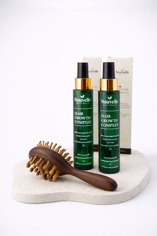 Hair Growth Power Bundle – 2x Haarwachstums-Sprays & 2-in-1 Massagebürste